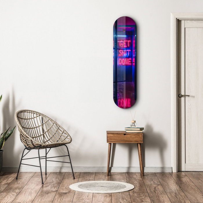 Wallity Get $hit Done Pintura Decorativa de Vidrio Templado Multicolor Wallity Get $hit Done Pintura Decorativa de Vidrio Templado Multicolor